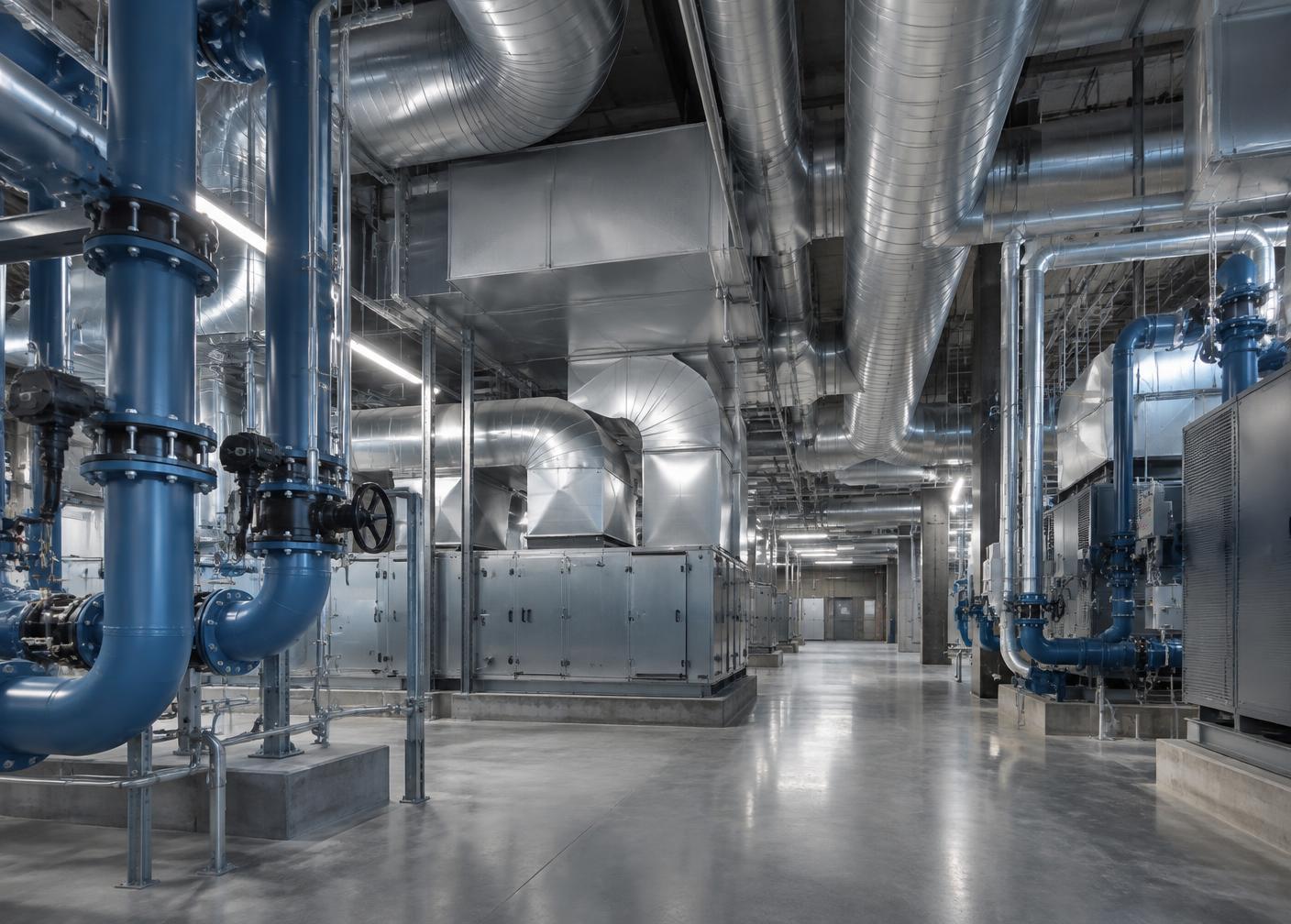 Illustrative commercial mechanical room detail
